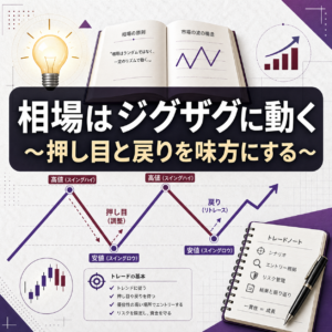 相場はジグザグに動く｜押し目と戻りを理解してFXのエントリー精度を高める方法