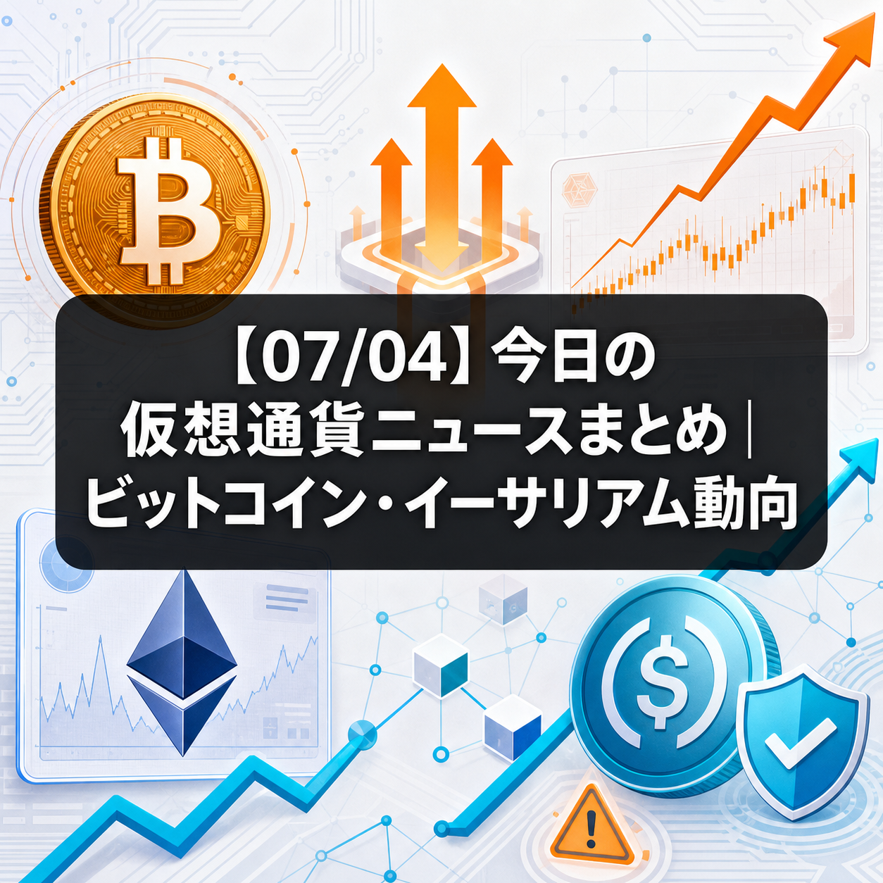 【07/04】今日の仮想通貨ニュースまとめ|ビットコイン・イーサリアム動向