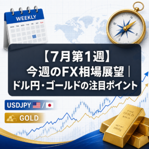 【7月第1週】今週のFX相場展望｜ドル円・ゴールドの注目ポイント